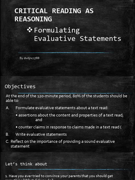 Image result for How to Write Evaluative Statements