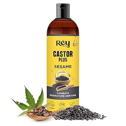 Buy Rey Naturals Premixed Castor Oil Plus Sesame Oil Cold Pressed ...
