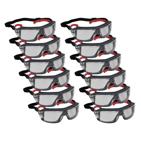 Premium Gasket Sealed Anti-Fog Clear Lens Safety Glasses with Removable ...