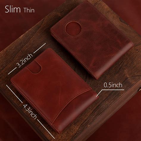 Buy AirTag Wallet Men，Genuine Leather Wallet with Airtag Holder Slim ...