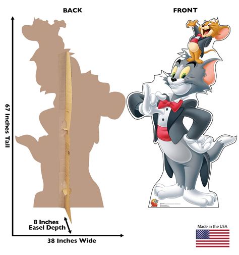 Cardboard People Tom And Jerry Life Size Cardboard Cutout Standup ...