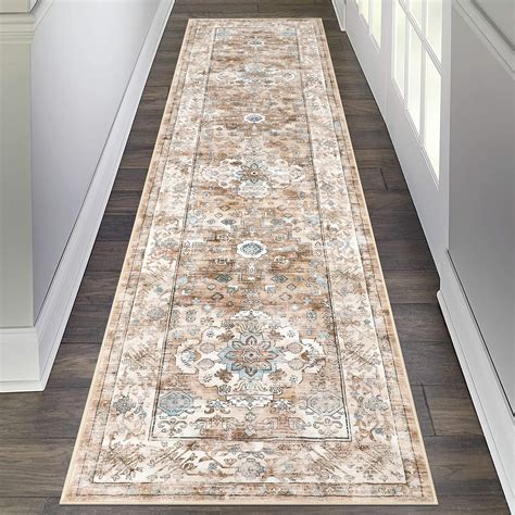 Pauwer Hallway Runner Rug 2'x8', Boho Washable Runner Rugs with Rubber ...