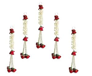 Buy SPHINX Artificial Jasmine (Mogra) Decorative Latkans/Torans ...