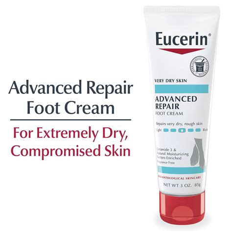 Buy Eucerin Advanced Repair Foot Cream for Dry Feet, 3 Oz Tube Online ...