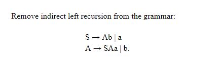 Image result for How to Remove Left Recursion From Grammar