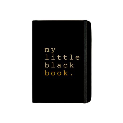 MOOCH – "My Little Black Book" A6 Plain Diary — Mango