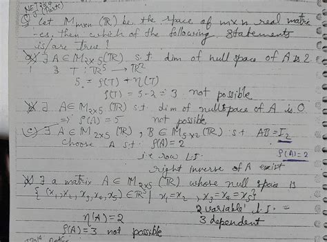 Let m (r) be the set of all m x n real matrices. which of the following ...