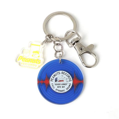 Peanuts Records Keyclip