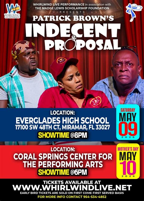 Indecent Proposal- Miramar, Everglades High School, Miramar, 9 May 2026 ...