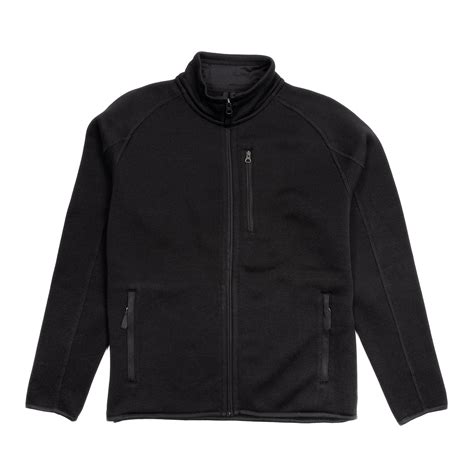 Fleece Jacket, Black | Peter Manning NYC