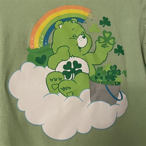 Green Care Bears St Patrick's Day shirt... | Depop