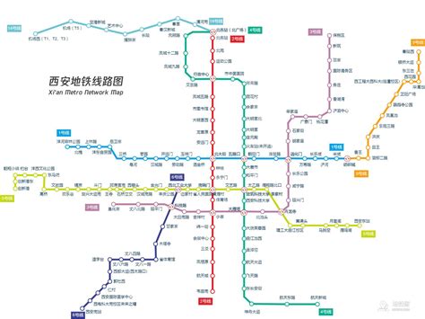 西安地铁线路图|地铁图