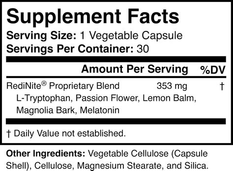 RediNite Natural Sleep Aid Supplement - Non-GMO, Vegan India | Ubuy