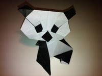 Origami Panda Head Instructions and Diagram