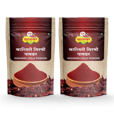 GW Khamkar Special Kashmiri Mirchi Powder | Sorted Stemless Chillies ...