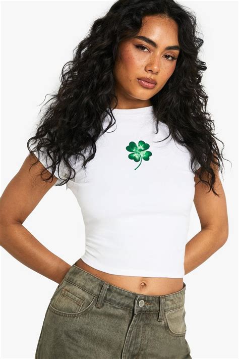 Four Leaf Clover Print Baby T-Shirt | boohoo USA