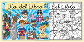 Tríptico del Día del Libro | Recursos Educativos Twinkl