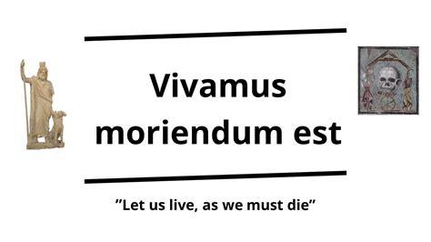 Vivamus moriendum est (Seneca the Elder) - YouTube