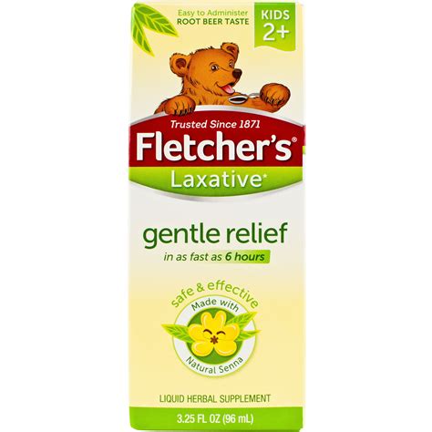 Fletcher's Children's Gentle Laxative, Easy Constipation Ease, Root Beer Flavor, 3.25 oz ...