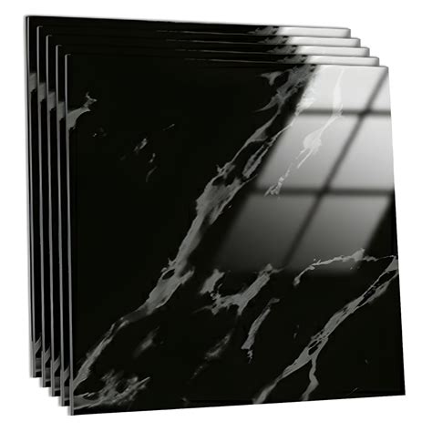 24" x 24" High Gloss Vinyl Tile with Peel and Stick Installation for ...