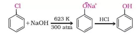 Write Dow process for preparation of Phenol. What is the action of ...
