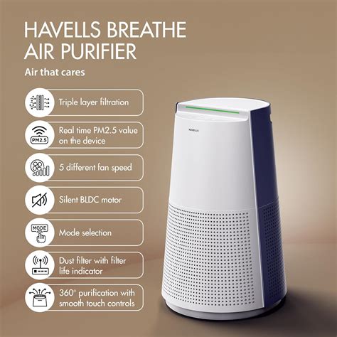 Havells Studio New Launch Breathe AP310 Air Purifier for Home & Office ...