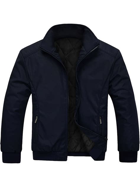 Classic Men’s Slim-Fit Navy Blue Jacket