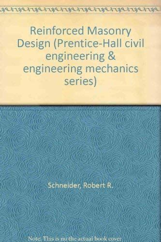 Buy Reinforced Masonry Design (Prentice-Hall civil engineering ...