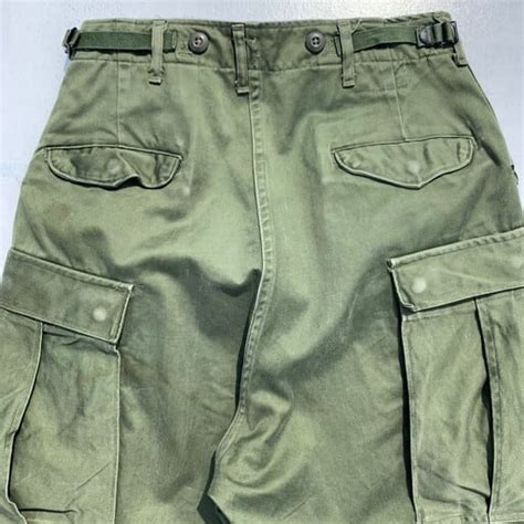 60's U.S.ARMY M-1951 フィールドパンツ M-51 後期 オリーブ DSA-1-818-62-C OG-107 TYPE ...