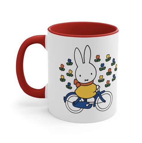 Miffy Mug 11oz Miffy Bicycle Coffee Mugs Miffy Cup Miffy - Etsy | Retro gift, Etsy, Miffy