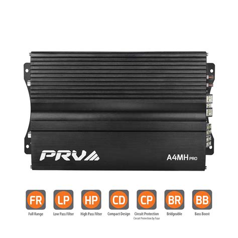 Buy PRV AUDIO A4MH PRO 650 Watts Class AB 4 Channel Full Range Compact ...