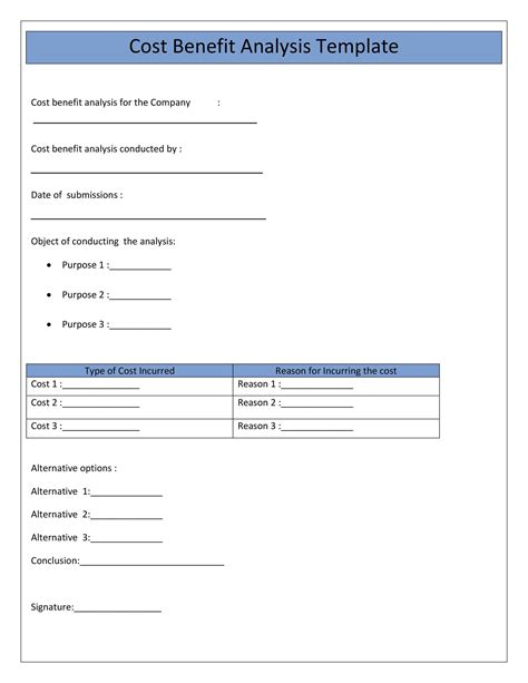 40+ Cost Benefit Analysis Templates & Examples! - Template Lab