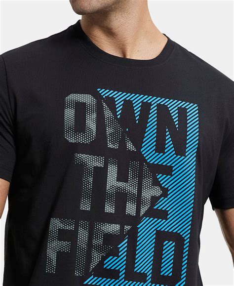 Buy Super Combed Cotton Rich Graphic Printed Round Neck Half Sleeve T ...