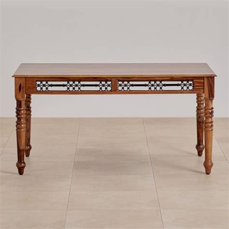 Buy Kian Sheesham Wood 6-Seater Dining Set with Chairs and Bench ...