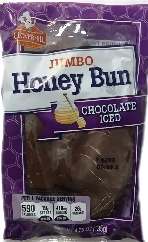 Cloverhill Big Chocolate Iced Jumbo Honey Bun, Cinnamon Large - 4.75oz ...