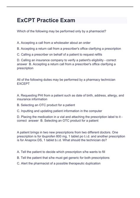 ExCPT Practice Exam Question and answers correctly solved 2024 - Excpt ...