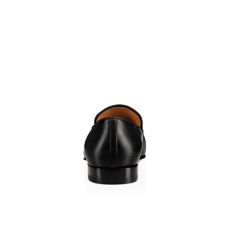 Black Leather Slip-on Loafer for Men | The Royale Peacock