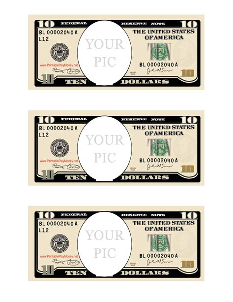 Free Printable Fake Money Template For Teachers - Free Printable US