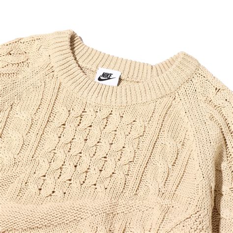 NIKE AS M NL CABLE KNIT SWEATER LS RATTAN 22HO-I（ナイキ NL ケーブル ニット L/S ...