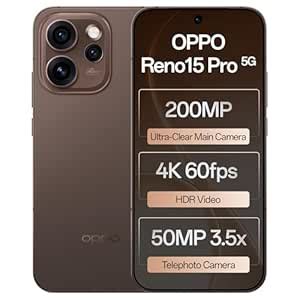 Oppo Reno15Pro 5G (Cocoa Brown, 12GB RAM, 256GB Storage) with No Cost ...