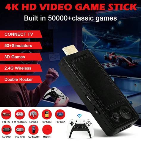 X9 PRO Retro Game Stick, Built-In 37800+ Games(64G), 4K HDMI HD Plug ...