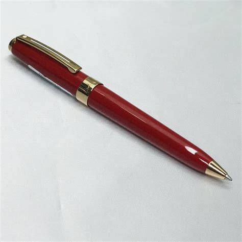 Sheaffer Prelude Red color body and Cap with Gold Trims Twist Ball pen ...