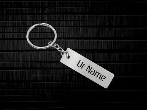 Metal Name Key Chain - Rectangle - Wisholize - Key Chain