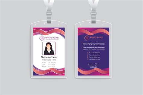 Image result for Sample ID Card Template