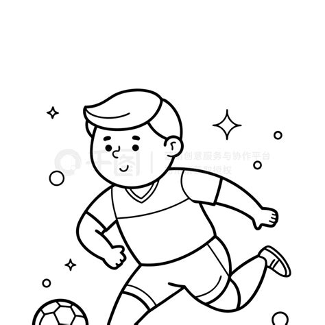 踢球简笔画 的图像结果