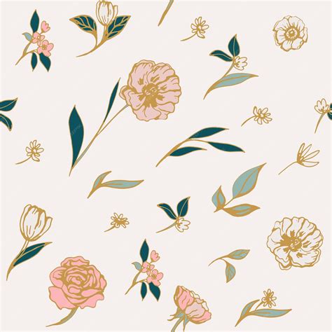 Premium Photo | Airy blossom decorative seamless pattern repeating background tileable wallpaper ...