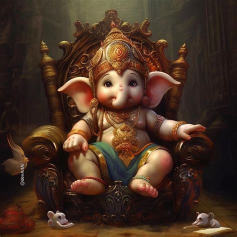 Cute Baby Ganesha | Baby ganesha, Ganesh art paintings, Lord ganesha ...