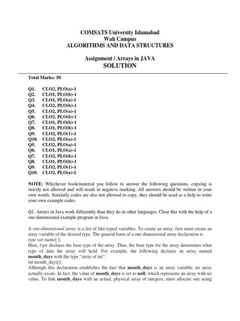 Image result for Java Array Assignment