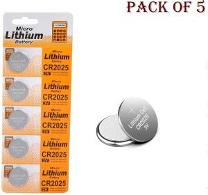 AMUSING Micro Lithium CR2025 Button Cell 3v Computer Motherboard CMOS ...