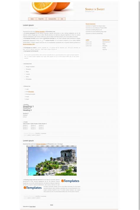 Image result for Simple Blogger Tem